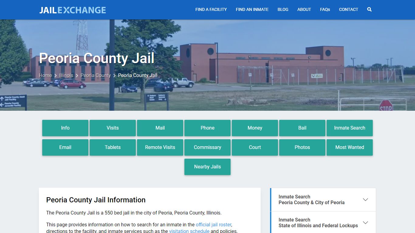 Peoria County Jail, IL Inmate Search, Information - Jail Exchange
